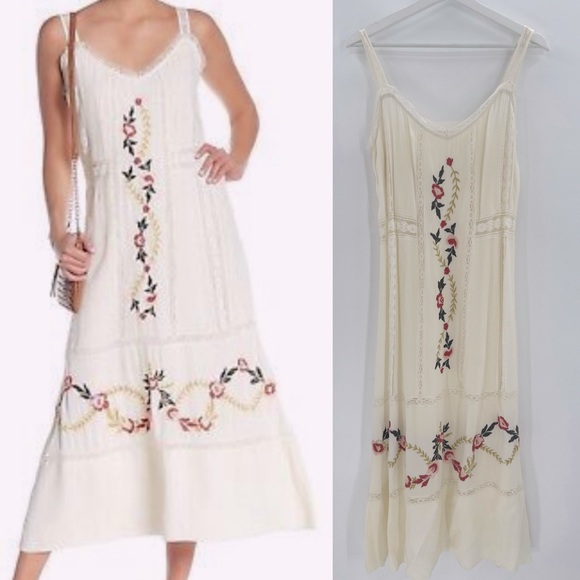 Nanette Lepore Floral Lace Embroidered Dress Size 6 Like New - Picture 10 of 10